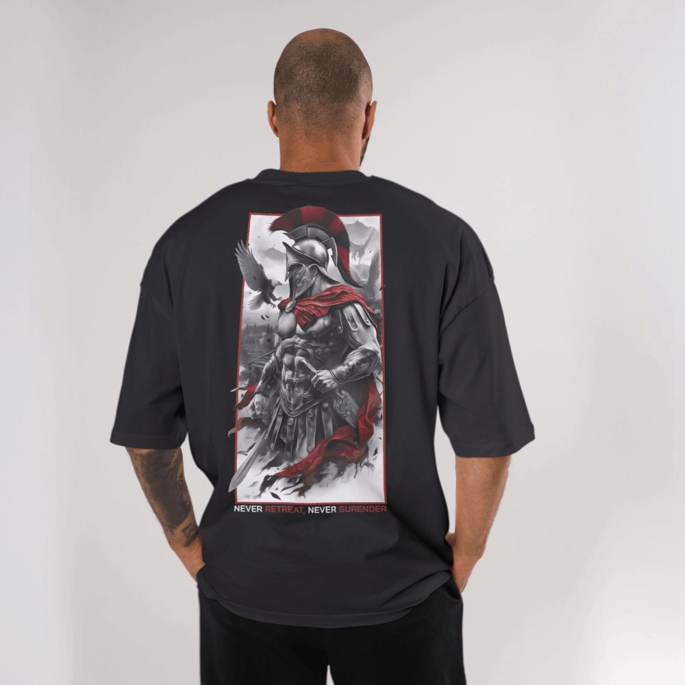 Spartan's Creed Drop 2 - Black T-shirt - Image 4